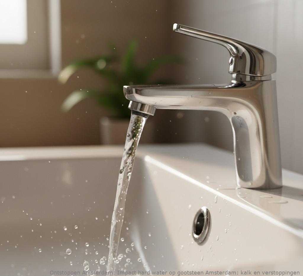 Impact hard water op gootsteen Amsterdam: kalk en verstoppingen